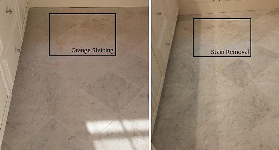 Verwijder de oude marmeren vloer of leg het nieuwe vloermateriaal over het bestaande marmer