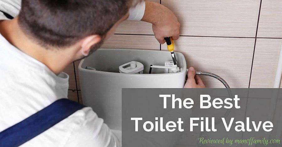 Om de toiletvulklep te verwijderen