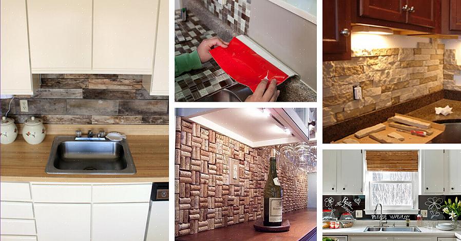 Je backsplash met keramische tegels schilderen