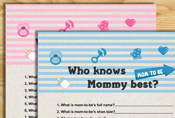 Hier is een stap voor stap hoe je het luierspel voor babydouche kunt laten werken