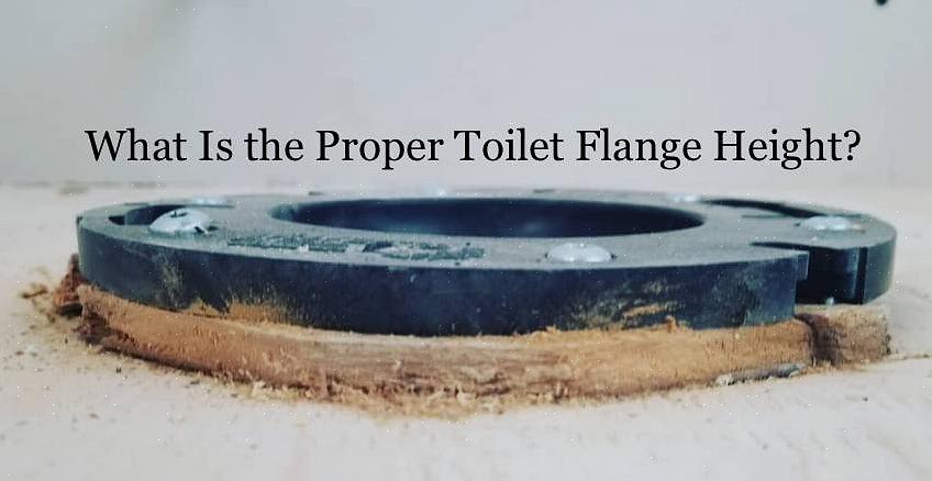 Bent u klaar om het toilet te installeren met een nieuwe wasring
