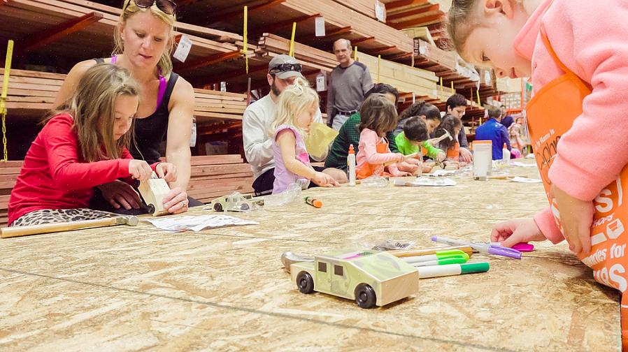 De Home Depot Kids Workshop is een gratis les voor kinderen die elke maand wordt gehouden in alle Home