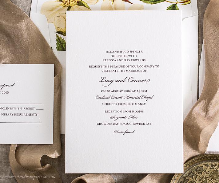 Mevrouw Marc Velez vragen de eer van uw aanwezigheid bij het huwelijk van de dochter van mevrouw Velez