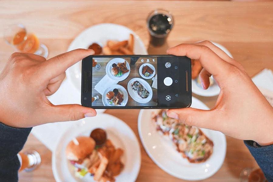 Maar maak geen lange fotosessie tijdens het eten