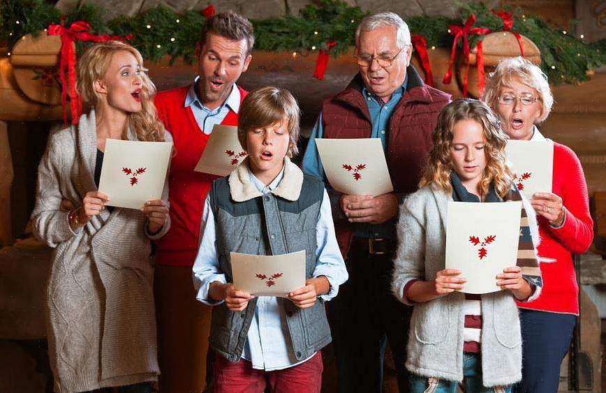 Als een groep bij je aan de deur komt om kerstliederen te zingen