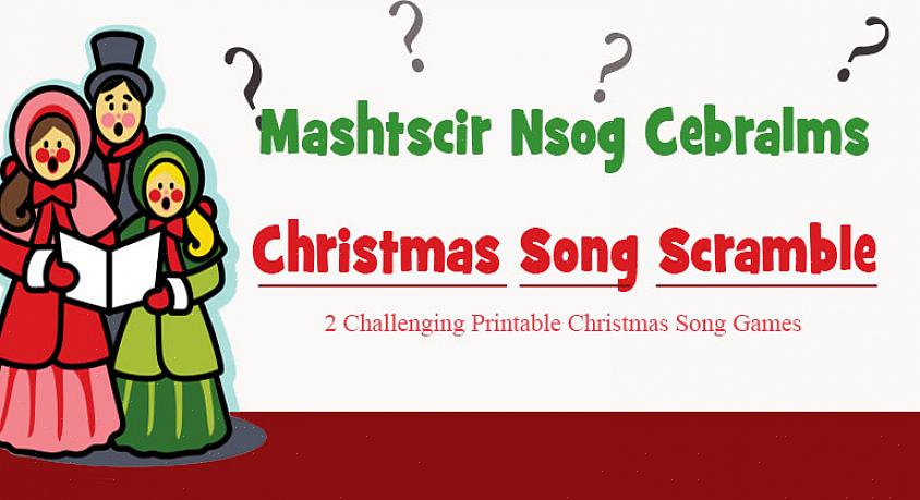 Begint u met het schrijven van drie regels tekst van een favoriet kerstlied op een klein stukje papier
