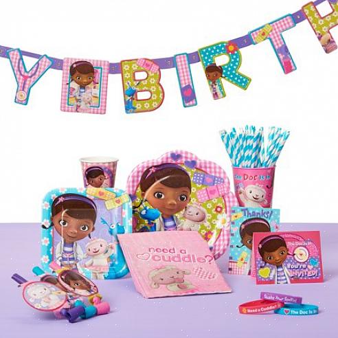 Regel voor uw gezelschap een gebied dat lijkt op de kliniek van Doc McStuffins