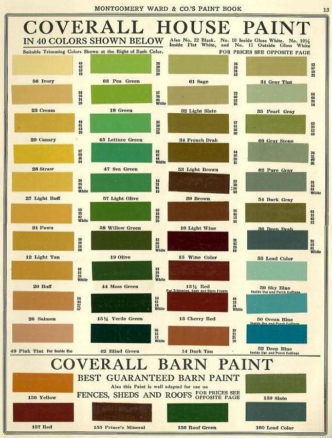 Historische verfkleuren (voor uw eigen huis)