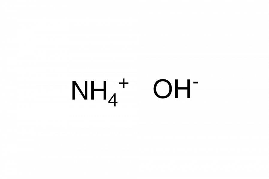 Ammoniumhydroxide is een sterk ruikende