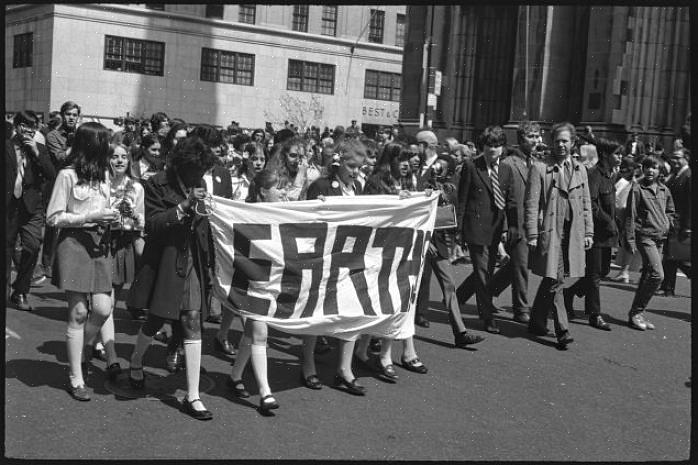 Gebeurtenissen leidde tot de eerste viering van de Dag van de Aarde op 22 april 1970