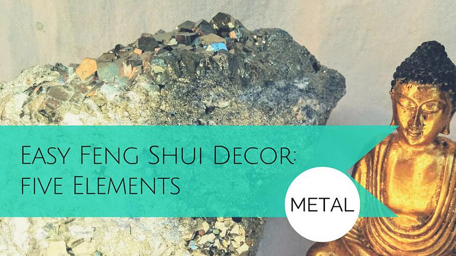 Metalen feng shui-elementkleuren zijn wit en grijs