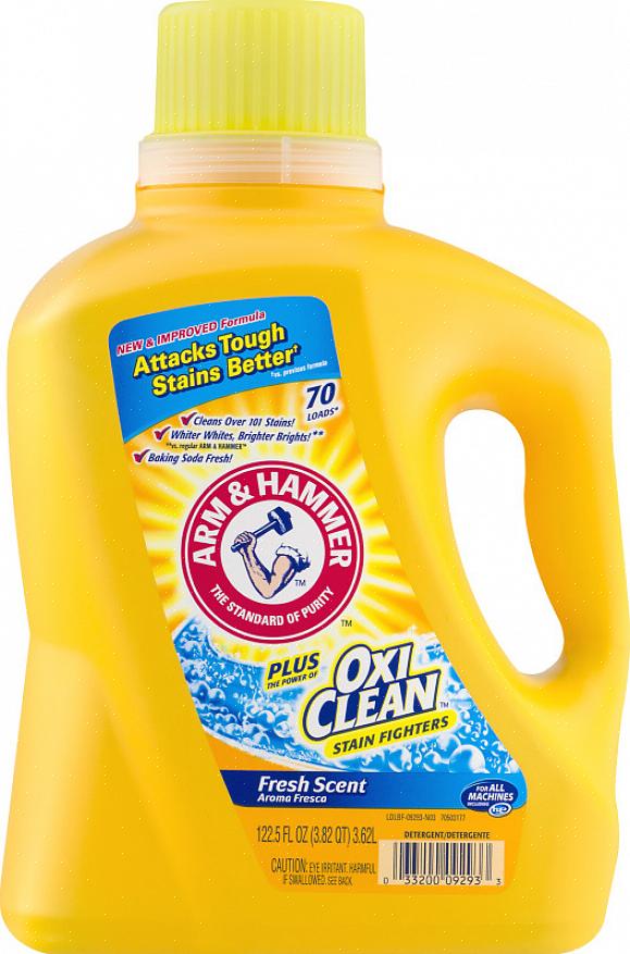 Hammer Plus OxiClean is een middelmatig geprijsd wasmiddel dat verkrijgbaar is in de meeste wasgoedgangen