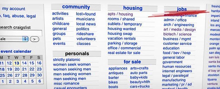 Craigslist zoektips