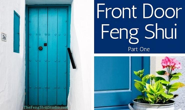Dit is de deur die je zou gebruiken om de bagua of de feng shui-energiekaart van een huis te definiëren