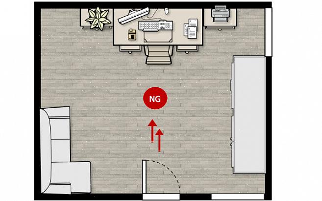 Het beoefenen van goede feng shui in andere elementen van uw kantoor kan de slechte effecten minimaliseren