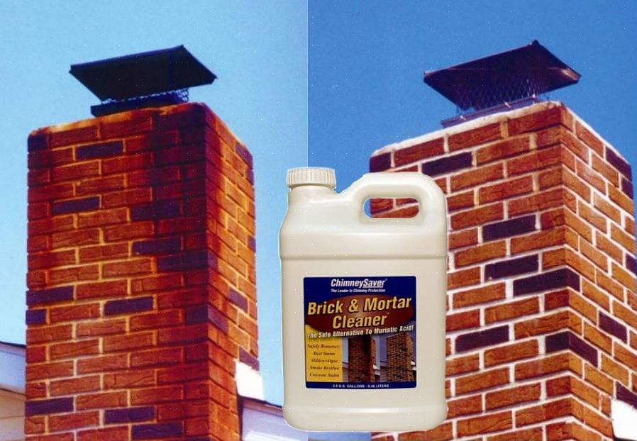 Om cement van een stenen muur te verwijderen