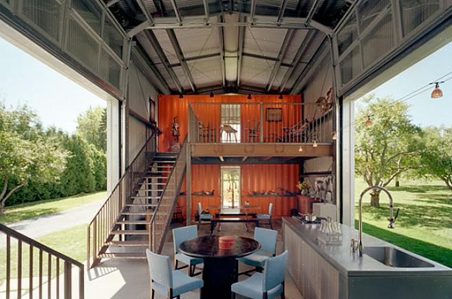 Het gebruik van zeecontainers als kantoorwerkplekken of "buurten" hielp om de kosten van airconditioning