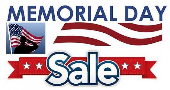 Meubilair is traditioneel te koop tijdens Memorial Day