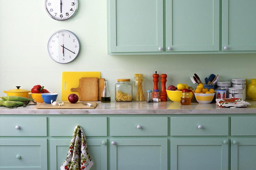 Kan blauw worden gebruikt om in een keuken te werken