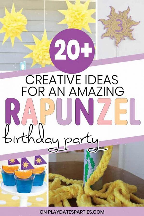Rapunzel-feestdecoraties