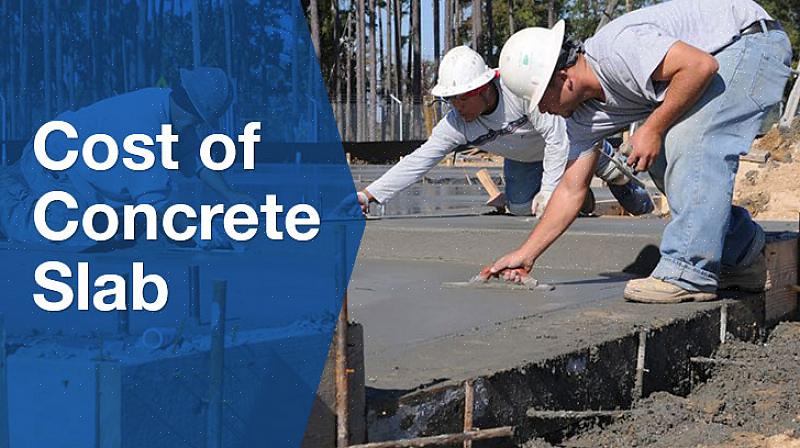 De betonnen plaat moet minstens 10 cm dik zijn