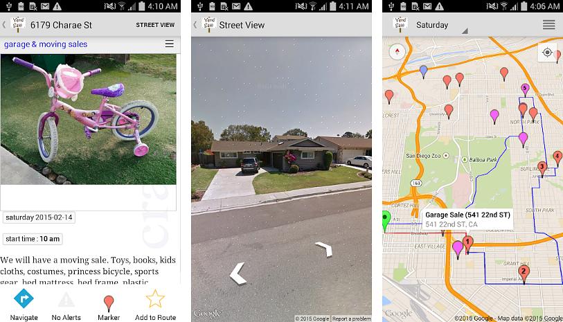 Yard Sale Treasure Map is een webapplicatie die expliciet is gemaakt om het in kaart brengen
