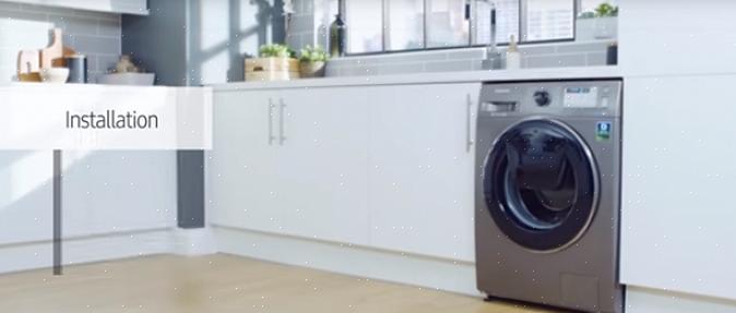 Als de ruimte voor het installeren van de wasmachine beperkt is