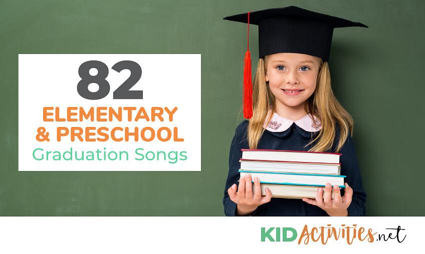 Een schattig thema voor een afstudeerfeest voor de kleuterschool of kleuterschool vormen