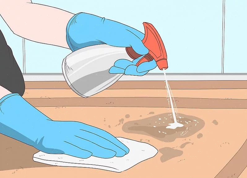 Meng een oplossing van een theelepel waterstofperoxide in een liter water op kamertemperatuur