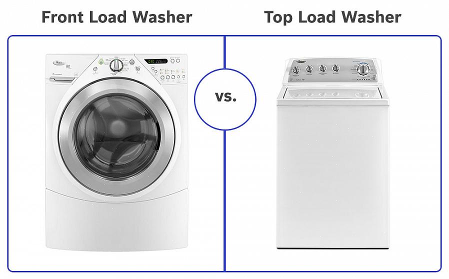 Wasmachines met voorlader verbruiken ook minder water dan standaard wasmachines met bovenlader