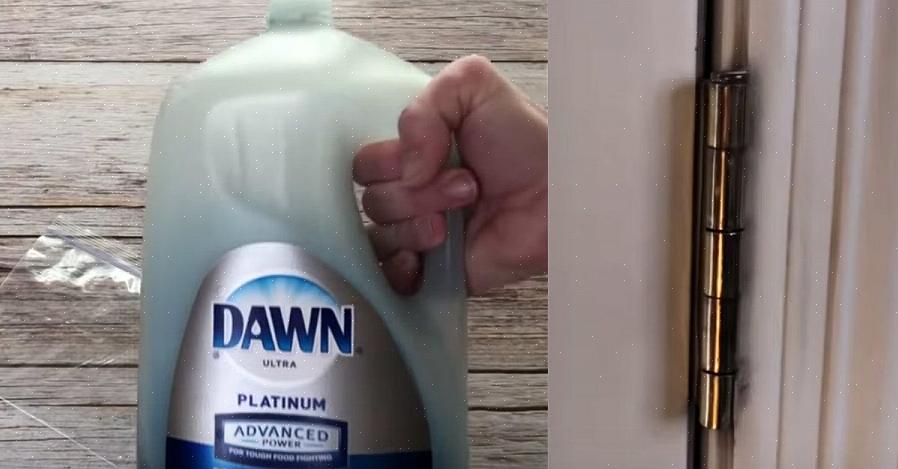 Doordrenk het filter in warm water vermengd met afwasmiddel