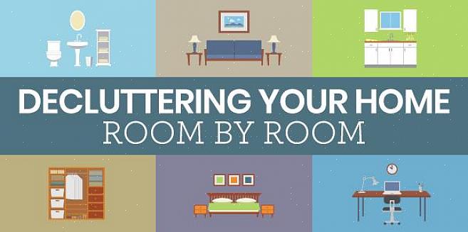 Zet alles wat in een andere kamer hoort terug in de juiste opslagruimte