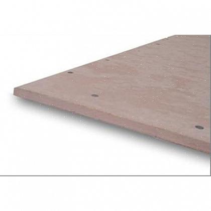 Bedek de voegband met een dunne laag thinset-mortel met een gipsplaatmes van 4 of 15,20 cm