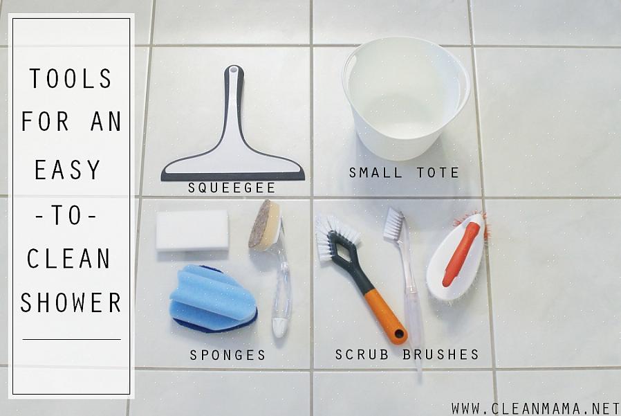 Gebruik na elke douche een wisser of een badhanddoek om de douchewanden