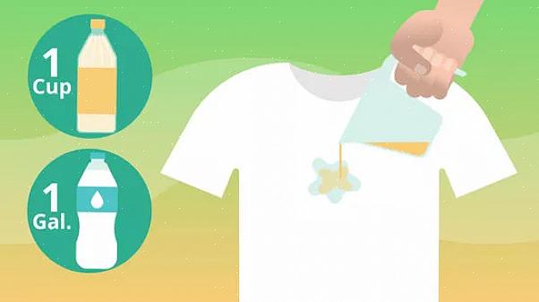 Het gebruik van goedkope gedistilleerde witte azijn in wasgoed zal kleding witter maken