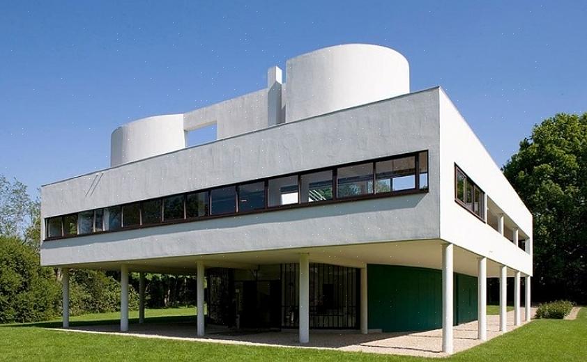 Moderne architecten werkten om manieren van bouwen opnieuw uit te vinden die meer gericht