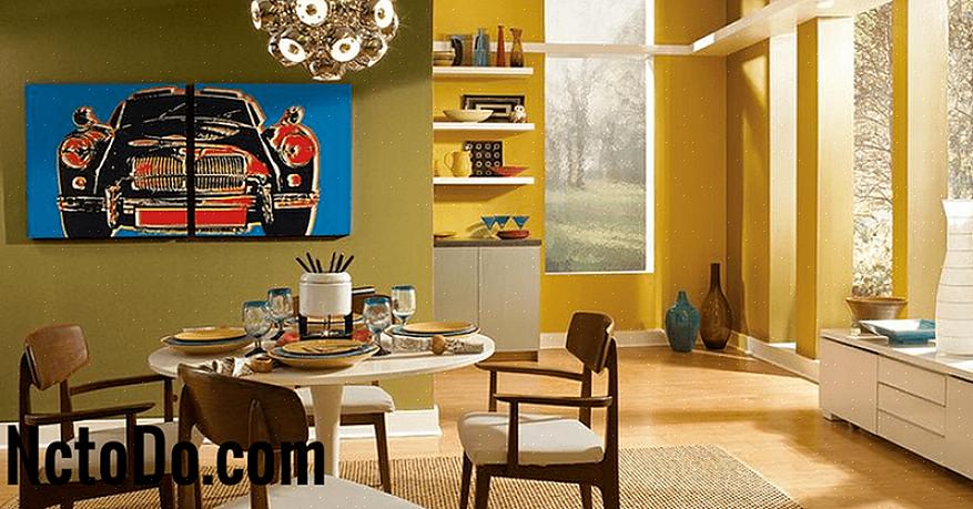 Decoreren in de Mid-Century Modern-stijl betekent niet dat je je aan authentieke Mid-Century-kleuren
