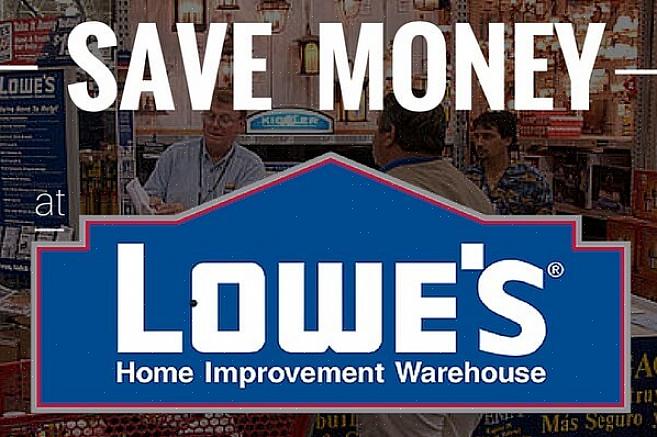 Een paar keer per jaar houdt Lowe's een grote trottoirverkoop om al zijn closeouts