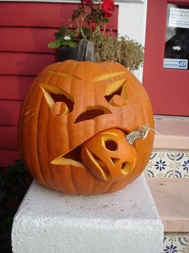 Het gezicht is nu klaar om te gebruiken als Halloween-sjabloon of sjabloon