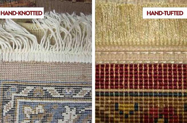 Een handgetuft vloerkleed kost minder dan een handgeknoopt vloerkleed