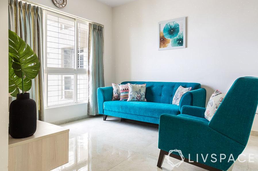 De kleine woonkamer in dit luxe Londense appartement