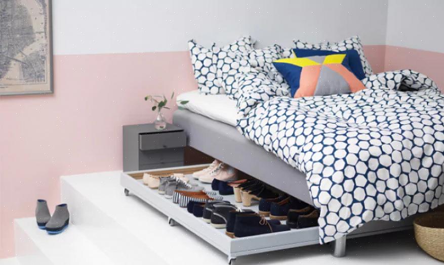De beste strategie is om dingen onder je bed op te slaan in opslagcontainers