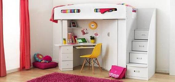 Het komt in een twin bed boven een ander twin bed of een twin bed boven een full size bed