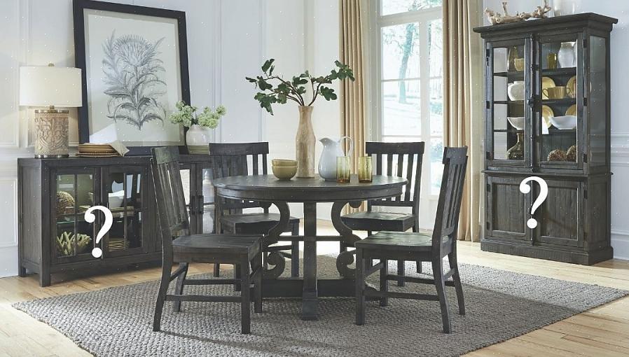 Een dressoir ziet er goed geproportioneerd uit in een eetkamer als het hoger is dan je eettafel