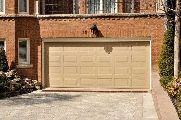 Te isoleren gedwarsboomd door de manier waarop een garagedeur functioneert