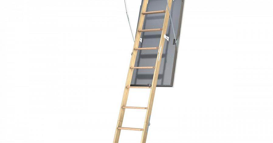Zolderladderkits zijn gemaakt om te passen tussen de bestaande frames in het plafond (dat wil zeggen
