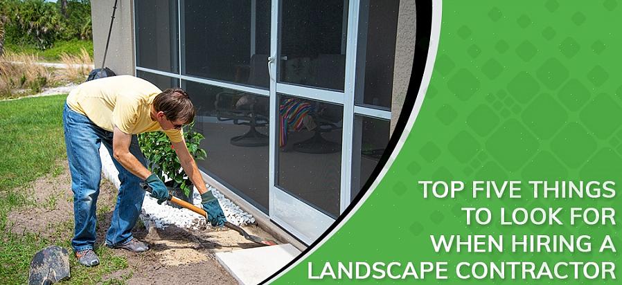 Volgens de European Society of Landscape Architects (ASLA) installeren landschapsaannemers plantelementen