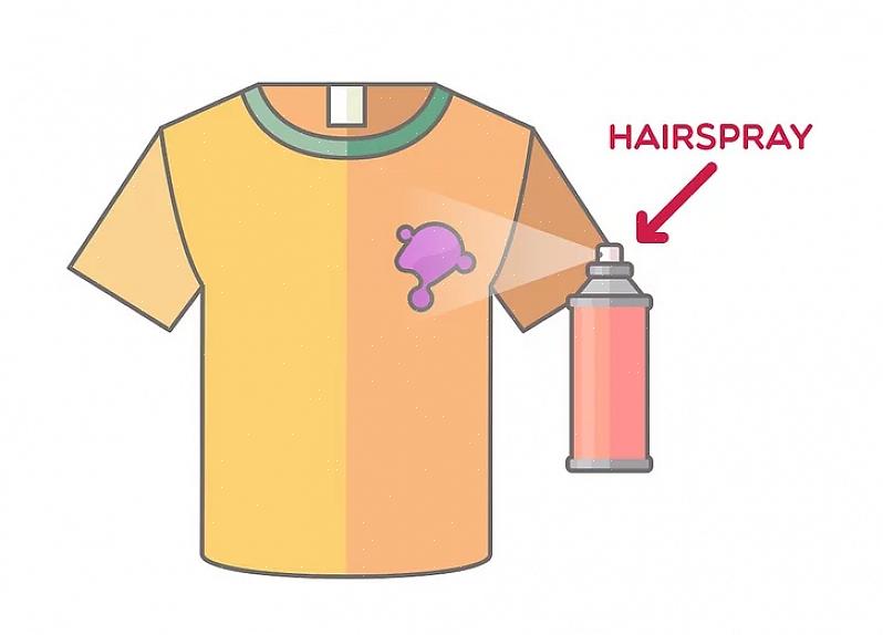 Als een tandvleesvlek op kleding oud en droog is