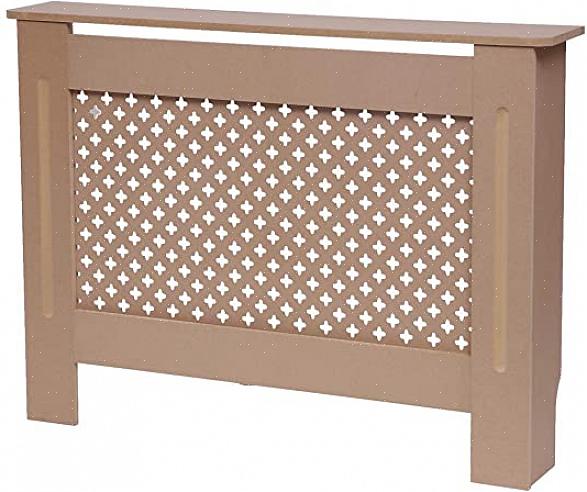 Massief houten radiatorafdekkingen kosten meestal minstens twee keer zoveel metalen afdekkingen