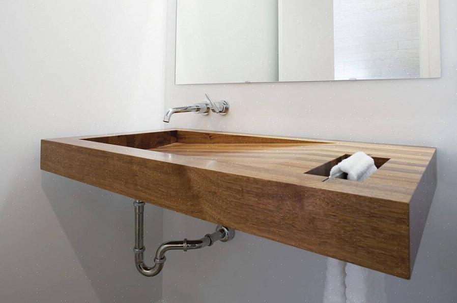 De meest duurzame (en kostbare) optie om uw houten aanrechtblad te beschermen is epoxy